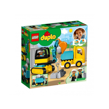 LEGO(R) DUPLO 10931 Ciężarówka i koparka gąsienico